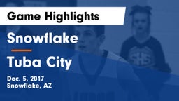 Snowflake  vs Tuba City Game Highlights - Dec. 5, 2017