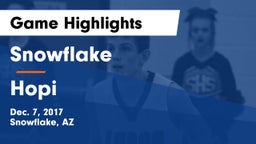 Snowflake  vs Hopi  Game Highlights - Dec. 7, 2017