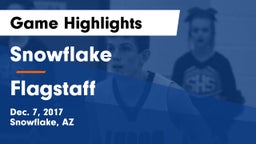 Snowflake  vs Flagstaff  Game Highlights - Dec. 7, 2017