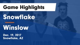 Snowflake  vs Winslow  Game Highlights - Dec. 19, 2017