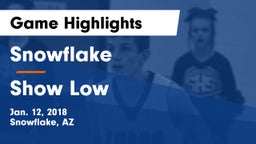 Snowflake  vs Show Low Game Highlights - Jan. 12, 2018