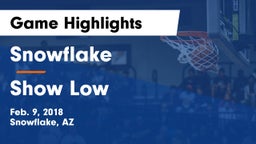 Snowflake  vs Show Low  Game Highlights - Feb. 9, 2018