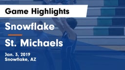 Snowflake  vs St. Michaels Game Highlights - Jan. 3, 2019