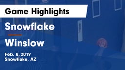 Snowflake  vs Winslow  Game Highlights - Feb. 8, 2019