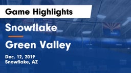 Snowflake  vs Green Valley  Game Highlights - Dec. 12, 2019