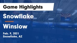Snowflake  vs Winslow  Game Highlights - Feb. 9, 2021