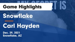 Snowflake  vs Carl Hayden  Game Highlights - Dec. 29, 2021