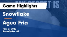 Snowflake  vs Agua Fria  Game Highlights - Jan. 2, 2022