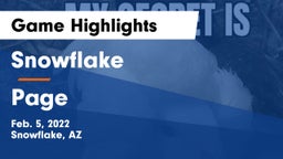 Snowflake  vs Page  Game Highlights - Feb. 5, 2022