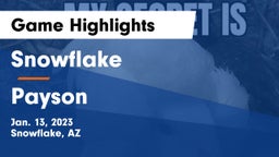 Snowflake  vs Payson  Game Highlights - Jan. 13, 2023