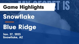 Snowflake  vs Blue Ridge  Game Highlights - Jan. 27, 2023