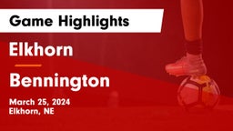 Elkhorn  vs Bennington  Game Highlights - March 25, 2024