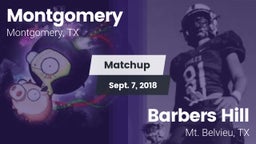 Matchup: Montgomery High vs. Barbers Hill  2018