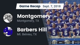 Recap: Montgomery  vs. Barbers Hill  2018