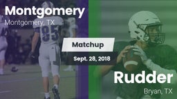 Matchup: Montgomery High vs. Rudder  2018