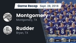Recap: Montgomery  vs. Rudder  2018