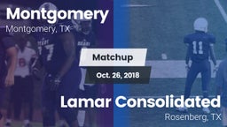 Matchup: Montgomery High vs. Lamar Consolidated  2018