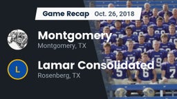 Recap: Montgomery  vs. Lamar Consolidated  2018