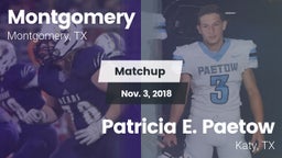 Matchup: Montgomery High vs. Patricia E. Paetow  2018