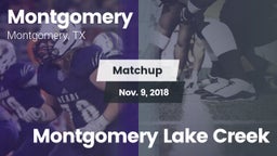 Matchup: Montgomery High vs. Montgomery Lake Creek  2018