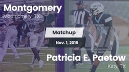 Matchup: Montgomery High vs. Patricia E. Paetow  2019
