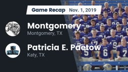 Recap: Montgomery  vs. Patricia E. Paetow  2019