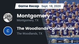 Recap: Montgomery  vs. The Woodlands College Park  2020