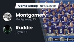 Recap: Montgomery  vs. Rudder  2020