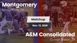 Matchup: Montgomery High vs. A&M Consolidated  2020