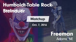 Matchup: Humboldt-Table vs. Freeman  2016