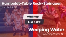 Matchup: Humboldt-Table vs. Weeping Water  2018