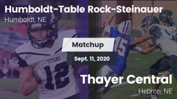 Matchup: Humboldt-Table vs. Thayer Central  2020