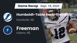 Recap: Humboldt-Table Rock-Steinauer  vs. Freeman  2020