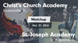 Matchup: Christ's Church vs. St. Joseph Academy  2016