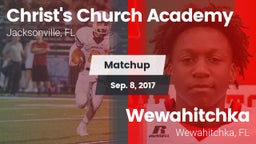 Matchup: Christ's Church vs. Wewahitchka  2017