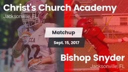 Matchup: Christ's Church vs. Bishop Snyder  2017