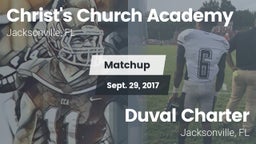 Matchup: Christ's Church vs. Duval Charter  2017