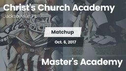 Matchup: Christ's Church vs. Master's Academy 2017