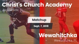 Matchup: Christ's Church vs. Wewahitchka  2018