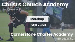 Matchup: Christ's Church vs. Cornerstone Charter Academy 2018