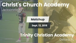 Matchup: Christ's Church vs. Trinity Christian Academy  2019