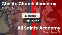 Matchup: Christ's Church vs. All Saints' Academy  2019
