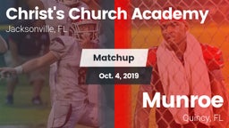 Matchup: Christ's Church vs. Munroe  2019