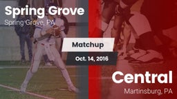 Matchup: Spring Grove High vs. Central  2016