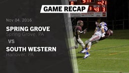 Recap: Spring Grove  vs. South Western  2016