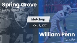 Matchup: Spring Grove  vs. William Penn  2017