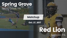 Matchup: Spring Grove  vs. Red Lion  2017