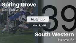 Matchup: Spring Grove  vs. South Western  2017