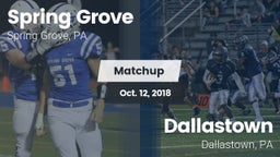 Matchup: Spring Grove  vs. Dallastown  2018