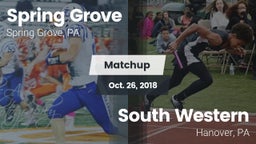 Matchup: Spring Grove  vs. South Western  2018